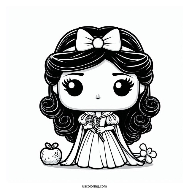 Funko Pop Snow White Coloring Sheet