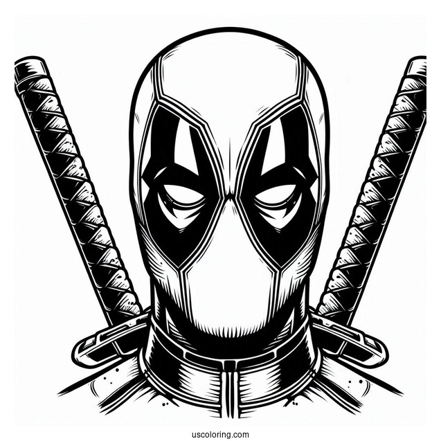 Deadpool Coloring Page