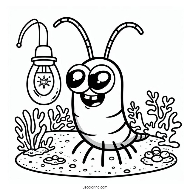 Plankton From SpongeBob SquarePants To Color