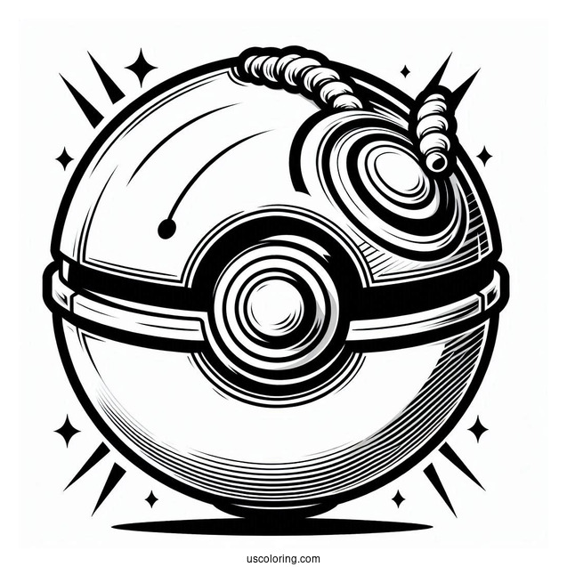 Master Pokéball Coloring Page