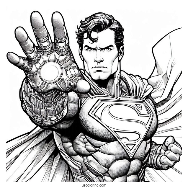 Man Of Steel Coloring Page
