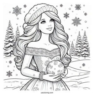 Barbie In The Snow