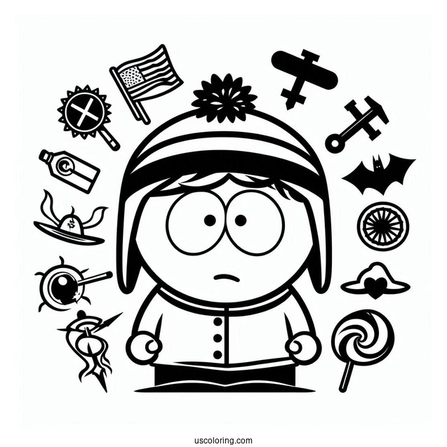 South Park Coloring Page The Stick of Truth For Kids