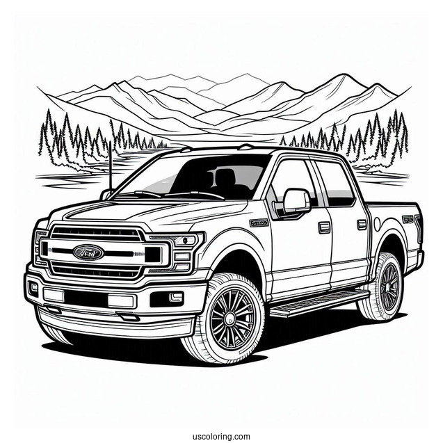 Ford F-150 Coloring Page