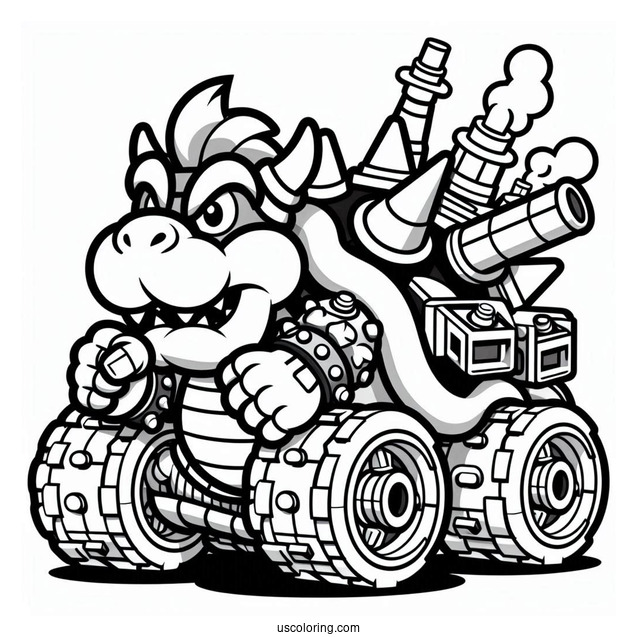 Lego Bowser To Color