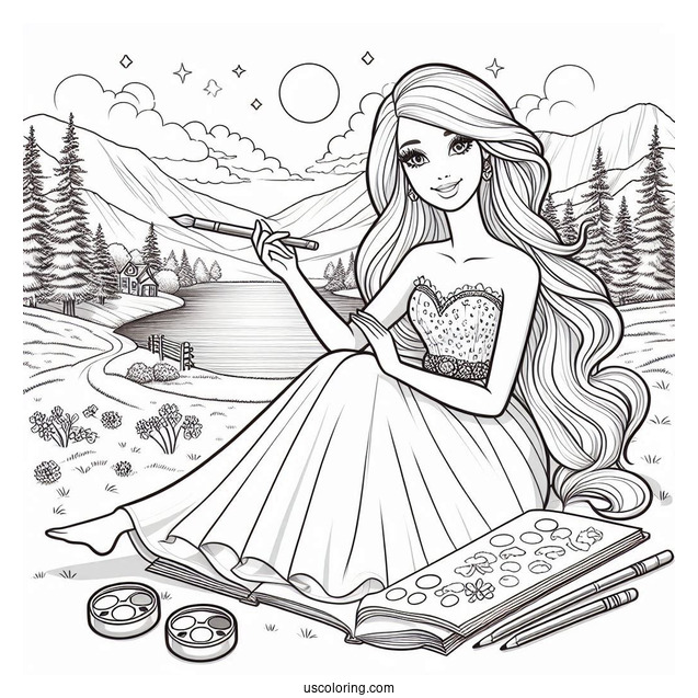 Barbie Movie Coloring page 3