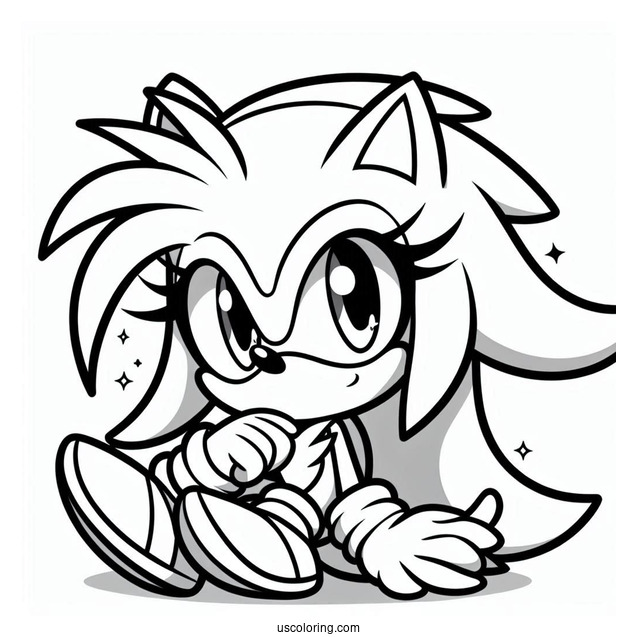 Sonia the Hedgehog Coloring Sheet