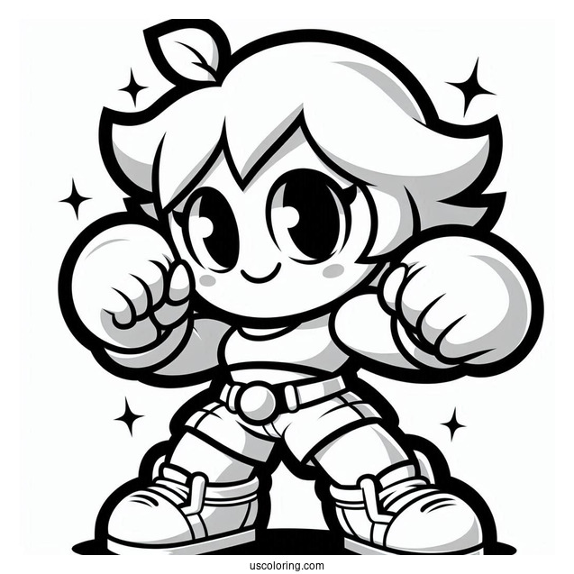 Brawl Stars Coloring Page Of Shelly In Iconic Pose