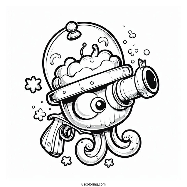 Ice Peashooter To Color