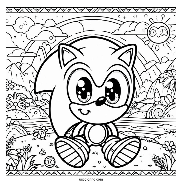 Sonic Exe Coloring Page Smiling With Bloody Eyes