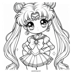 Cute Chibiusa Coloring Page
