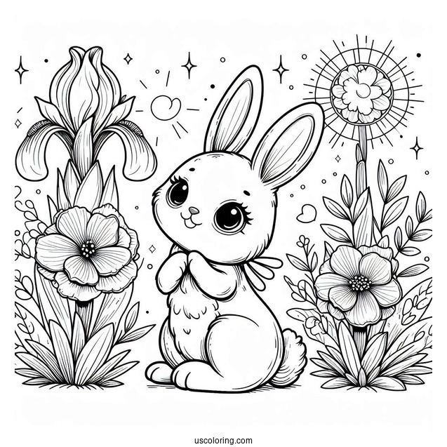 Sunny Bunnies Coloring Page Iris And Shiny