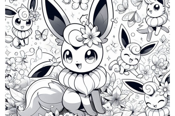 Sylveon Coloring Pages (Free PDF Printables)