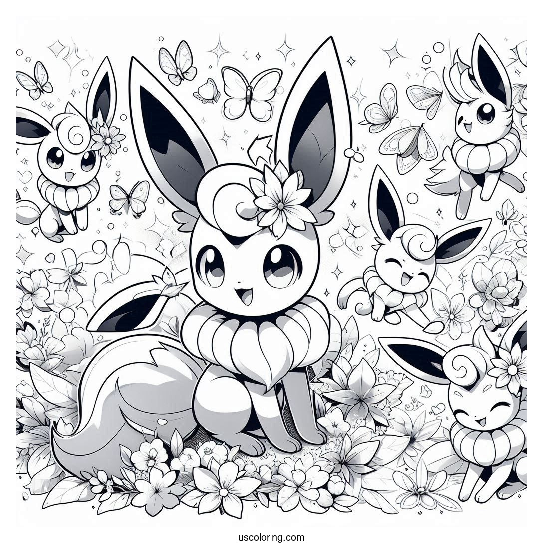Sylveon Coloring Pages (Free PDF Printables)
