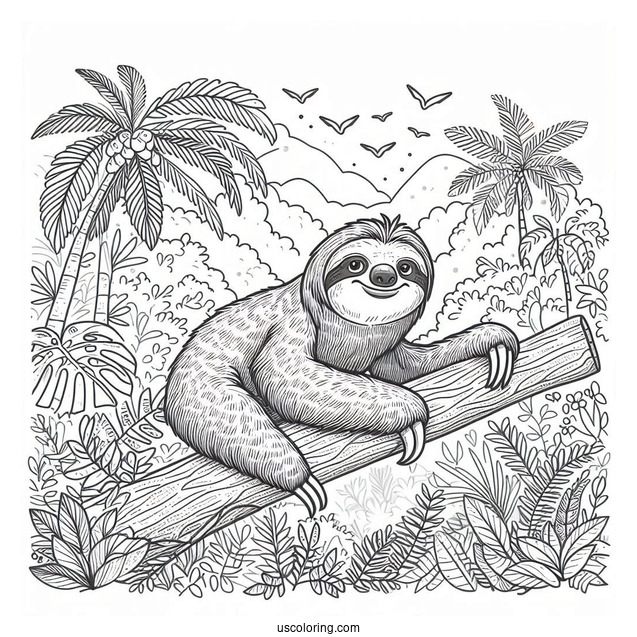 Sloth (Sid) From Ice Age Coloring Page