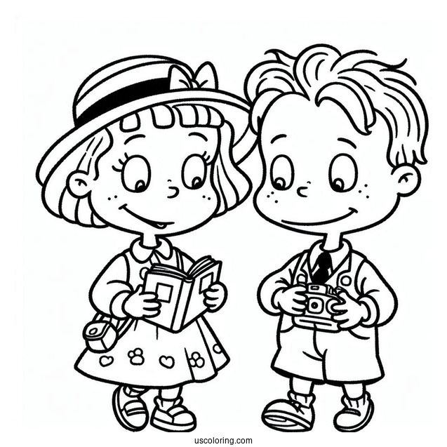 Rugrats Coloring Page Of Lillian And Philip DeVille