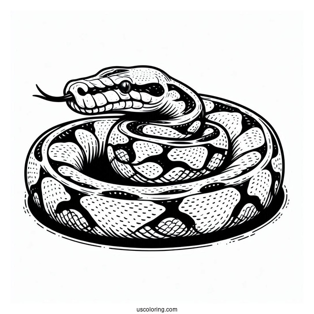 Burmese Python To Color