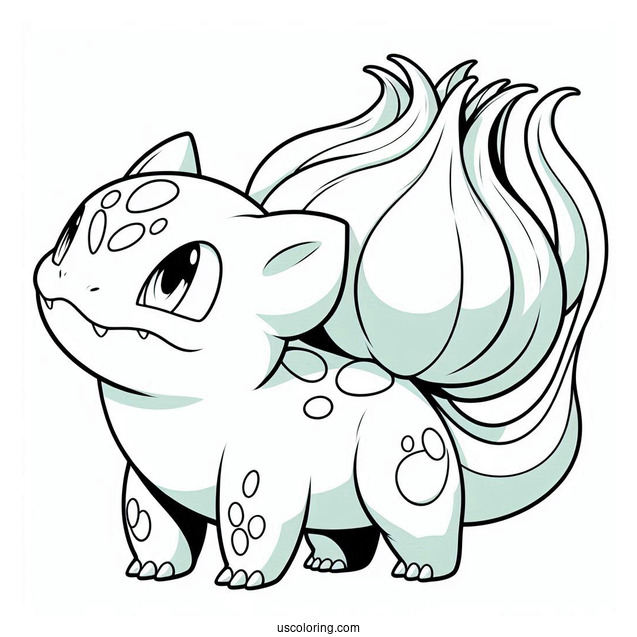 Evolution Bulbasaur Coloring Page