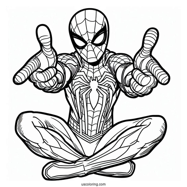 Easy Spider-Man Coloring For Kids(1)