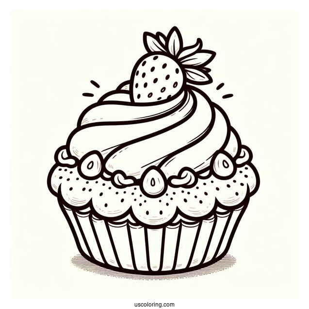 Strawberry Shortcake Coloring Page of Lemon Meringue