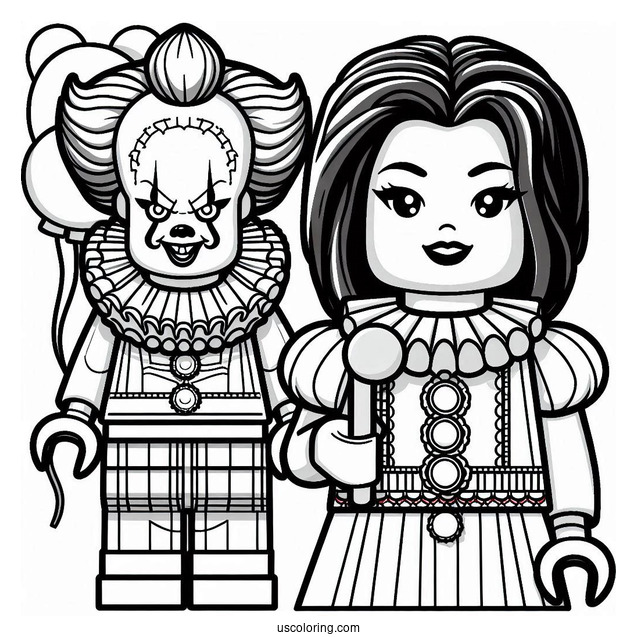 Lego Pennywise Coloring Sheet For Kids