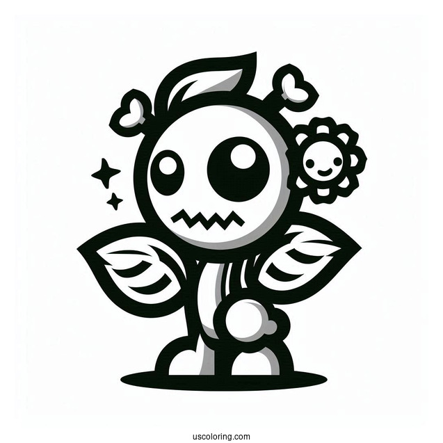 Plants Vs Zombies Logo To Color For Kids