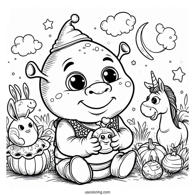 Shrek Babies Coloring Page