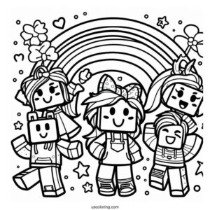 Roblox Rainbow Friends Coloring Page