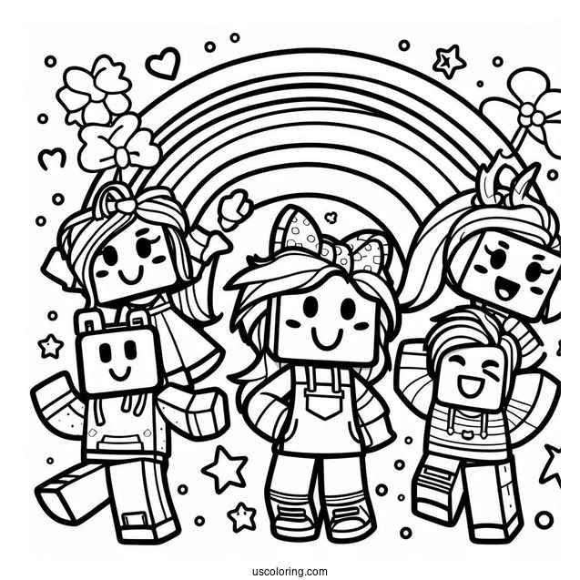 Roblox Rainbow Friends Coloring Page