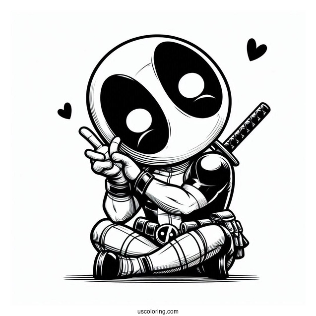Deadpool Making a Funny Pose