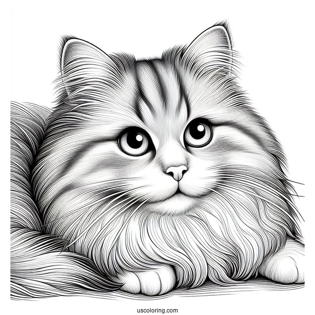 Close Up Of Realistic Cat