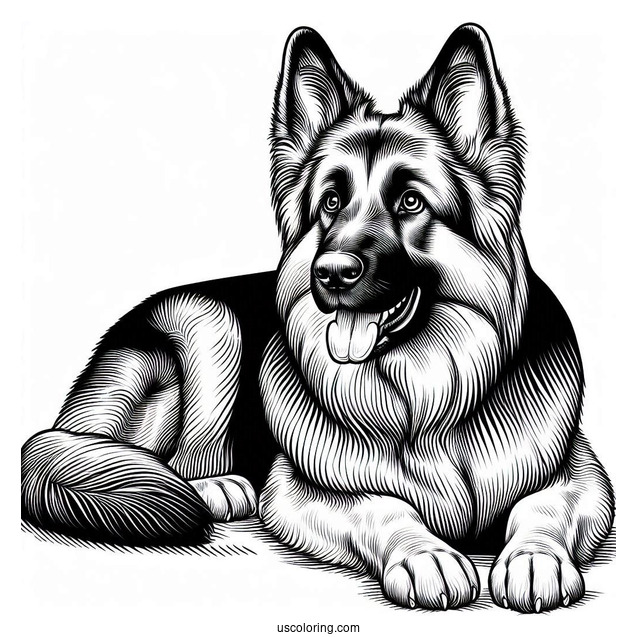 Big German Shepherd Dog