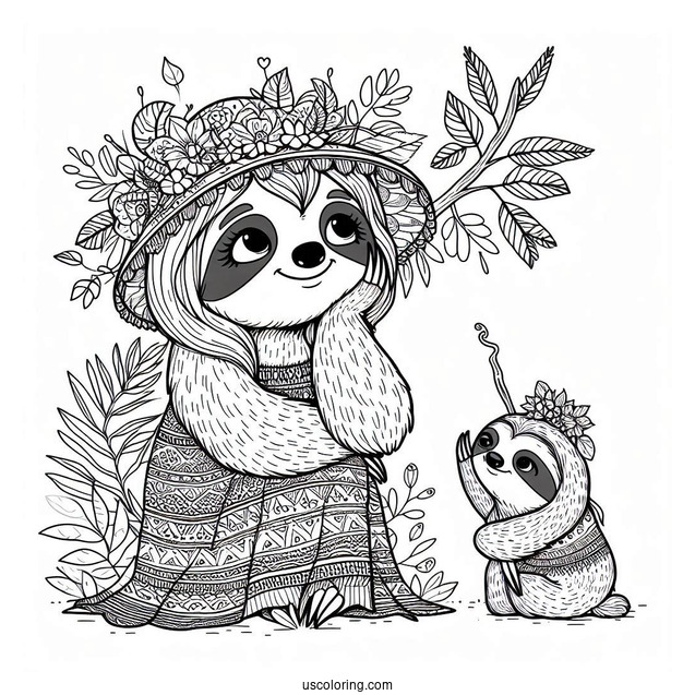 Zootopia Sloth Coloring Page For Kids