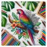 Parrot Coloring Pages Featured Image