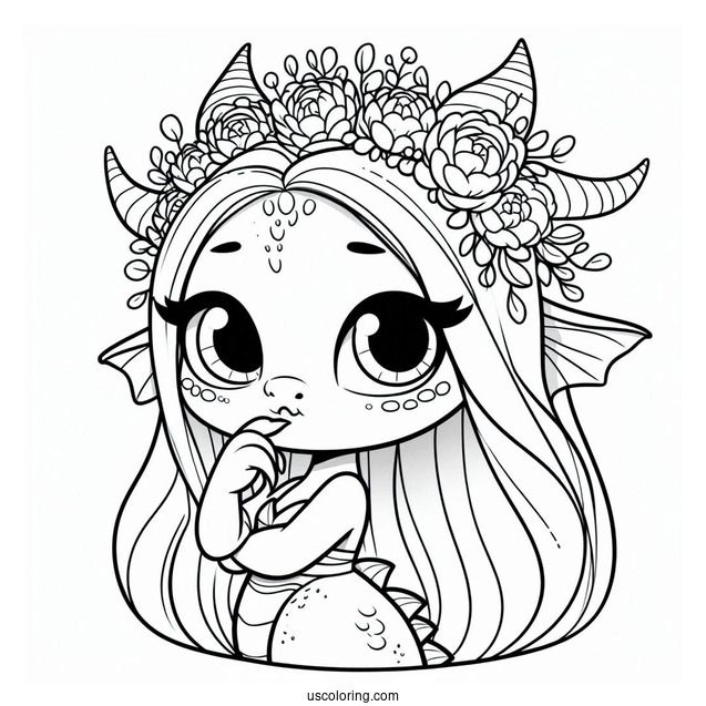 Girl Dragon From Shrek To Color