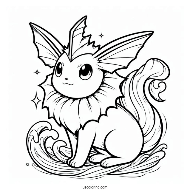 Vaporeon Eevee In the Ocean