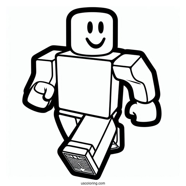 Running Characters With Roblox Logo