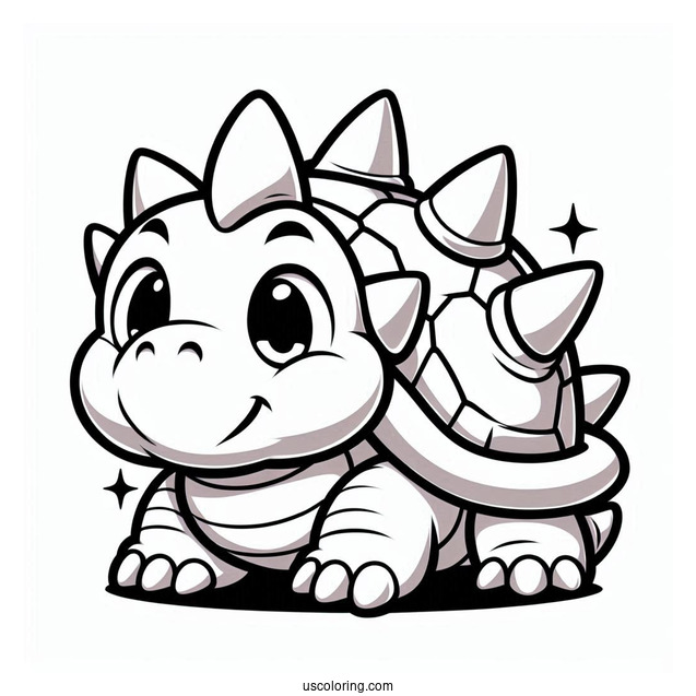 Baby Bowser With Spikey Shell