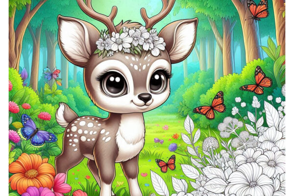 Bambi Coloring Pages Featured Image