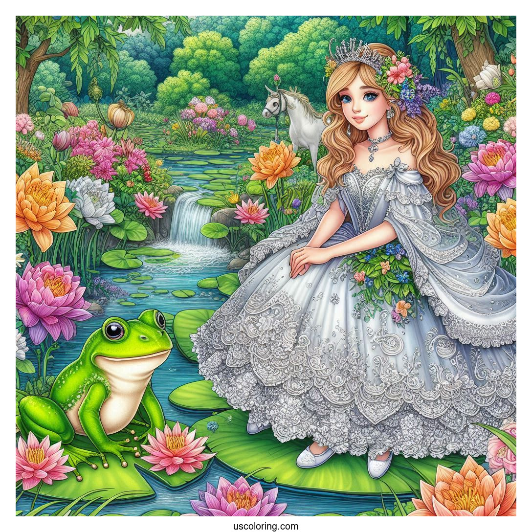 Princess And The Frog Coloring Pages feature image