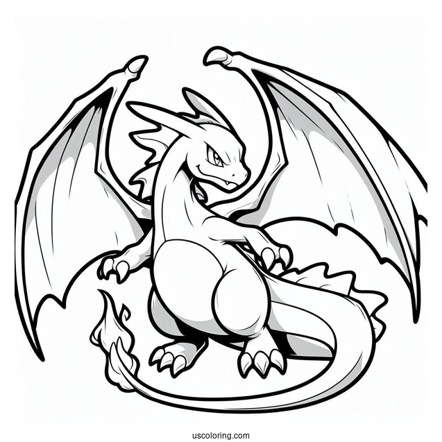 Charizard Dragon Pokemon To Color