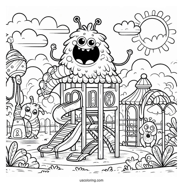 My Singing Monsters Coloring Page Of Playground