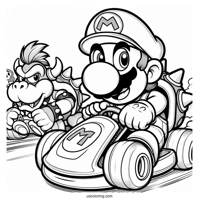 Mario Kart With Bowser And Donkey Kong Racing