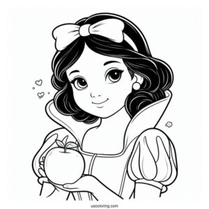 Detailed Snow White Coloring Page
