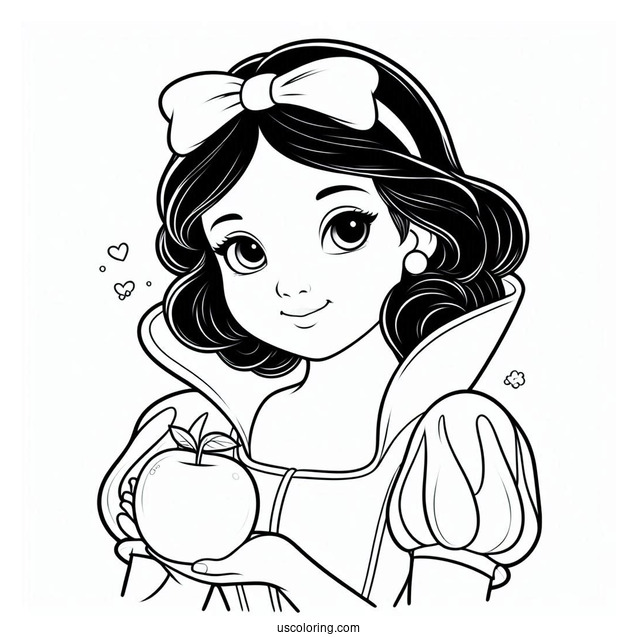 Detailed Snow White Coloring Page