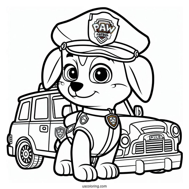 Paw Patrol Coloring Page
