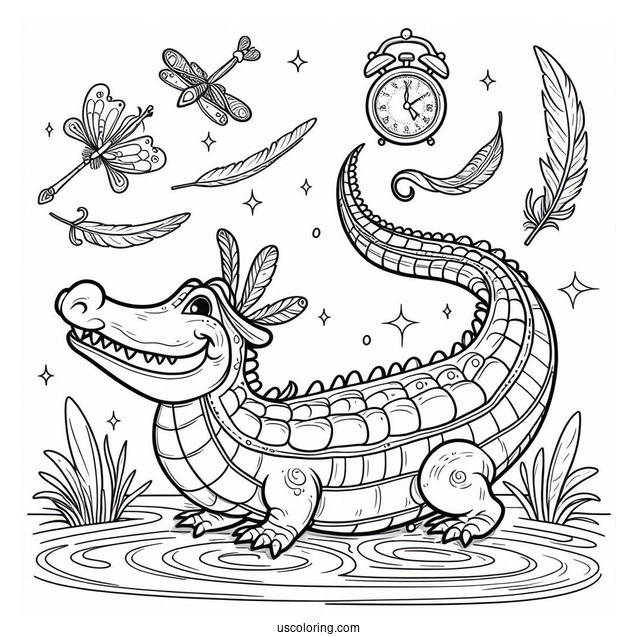 Tick-Tock The Crocodile From Pater Pan To Color