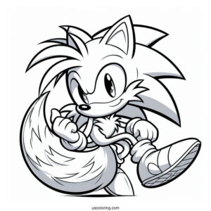 Miles _Tails_ Prower Coloring Sheet