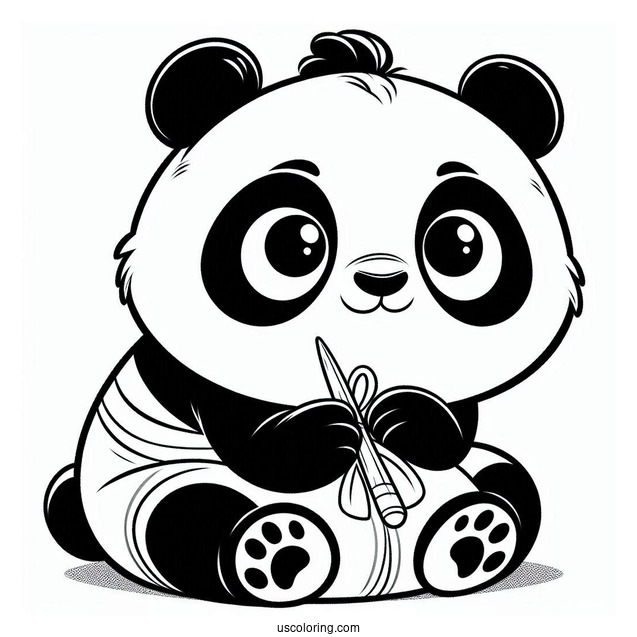 Baby Po From Kung Fu Panda To Color_