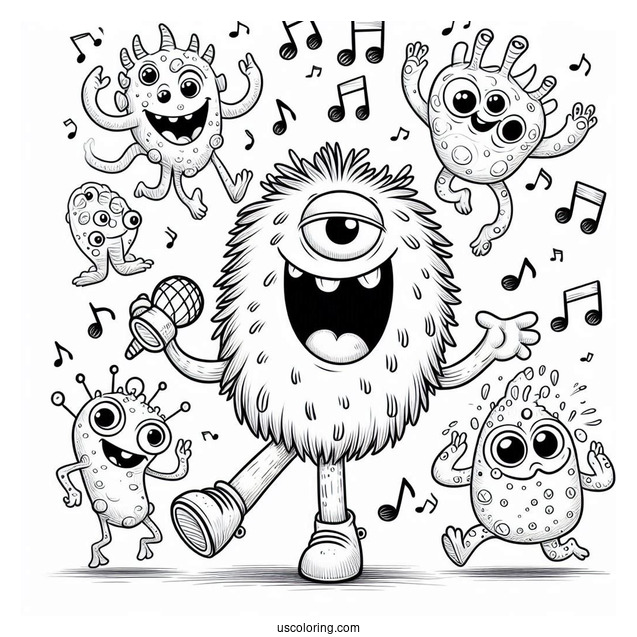 My Singing Monsters Coloring Page Noggin Dancing